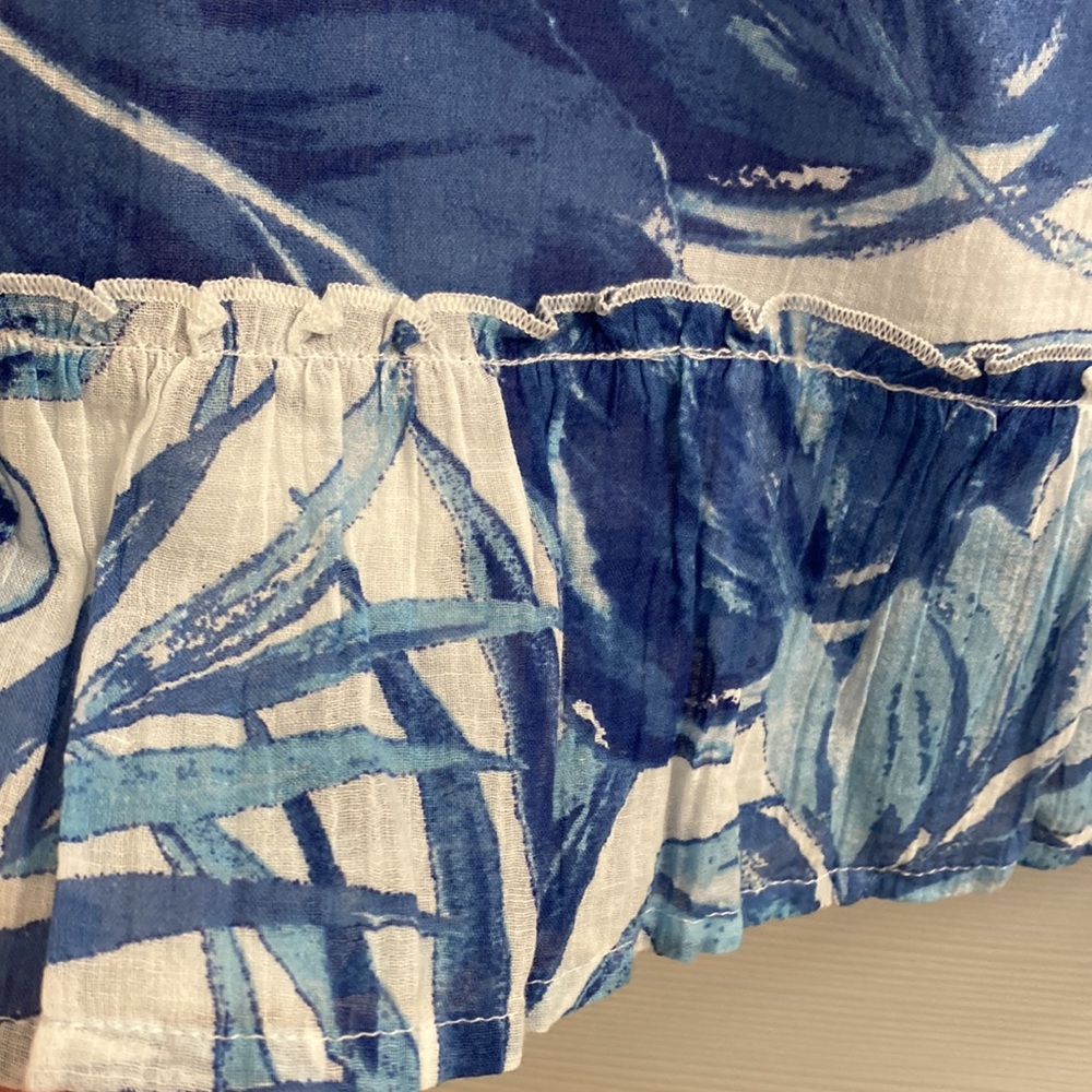 Women's Christian Siriano Blue and White Skirt lined with Pockets- Size L- SASSY - Picture 6 of 8